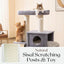 PetPals Lulu Cat Tree Blue 57 in, XL