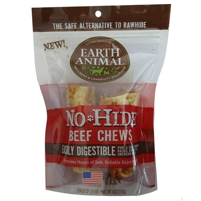 Earth Animal No Hide Beef Chews Dog Treats - Small, 2 Pack