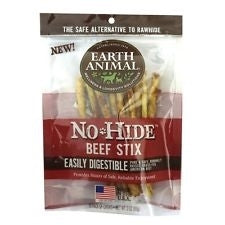 Earth Animal No Hide Beef Chews Dog Treats - 10 Pack Small